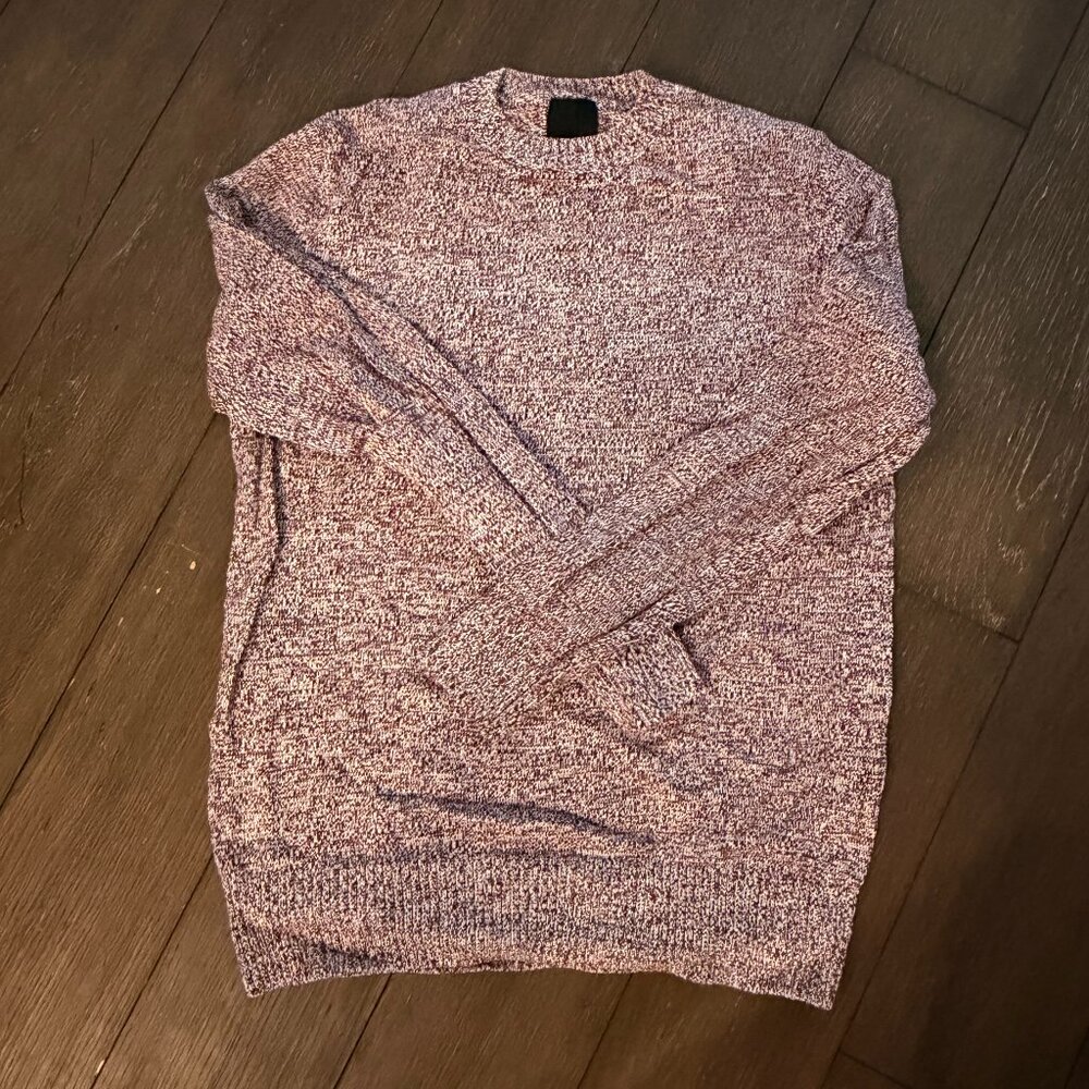 Men's H&M Sweater- Size Medium- Marled Maroon